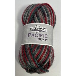 Cascade Yarns Pacific Chunky Fire & Smoke Color 604 Acrylic & Wool
